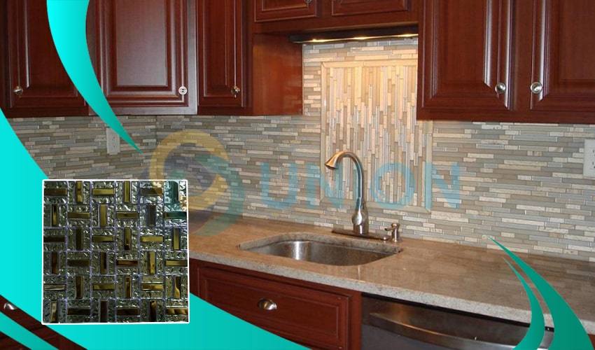 Ứng dụng gạch mosaic BV017 ốp lát phòng bếp