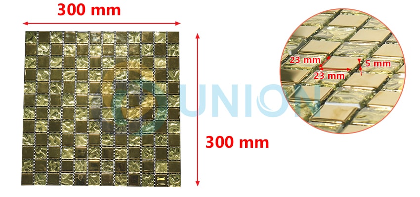 Kích thước gạch Mosaic BV020