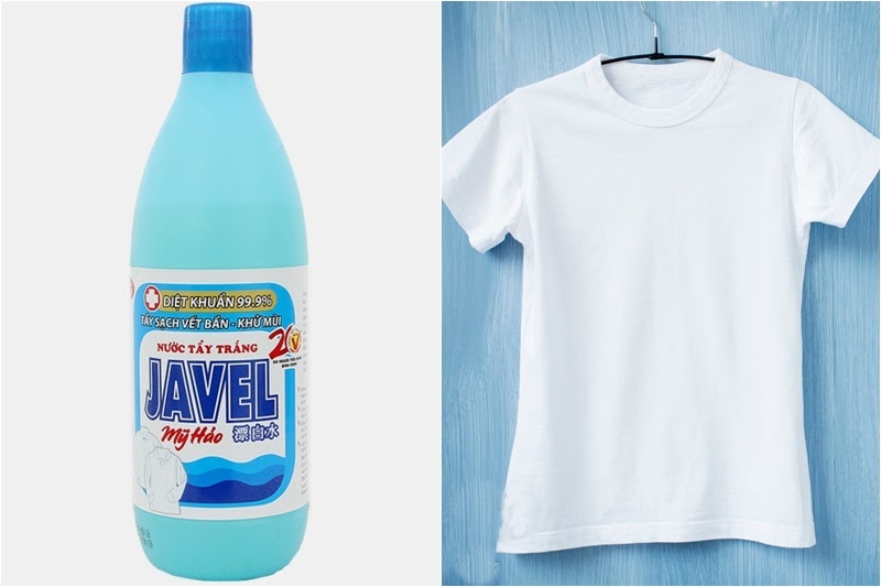 Nước clo có tác dụng tẩy trắng quần áo (nước Javel)