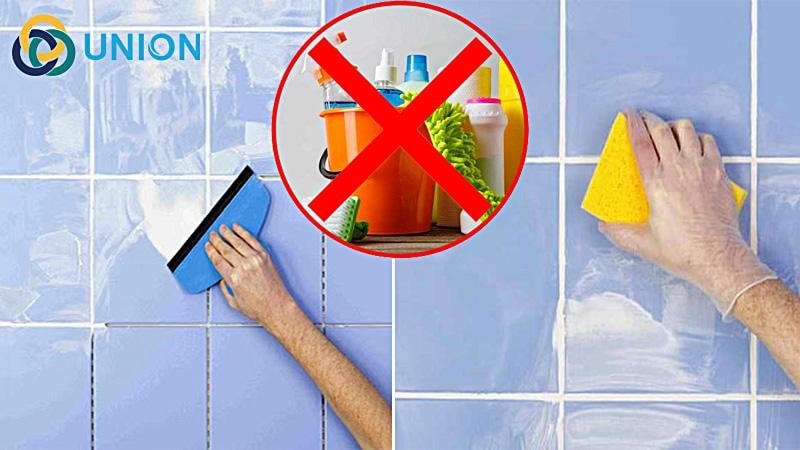 Không nên sử dụng chất tẩy rửa mạnh để vệ sinh gạch mosaic