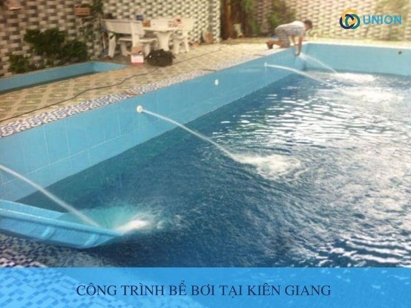 Cải tạo công trình bể bơi tại Kiên Giang cho gia đình anh Phước