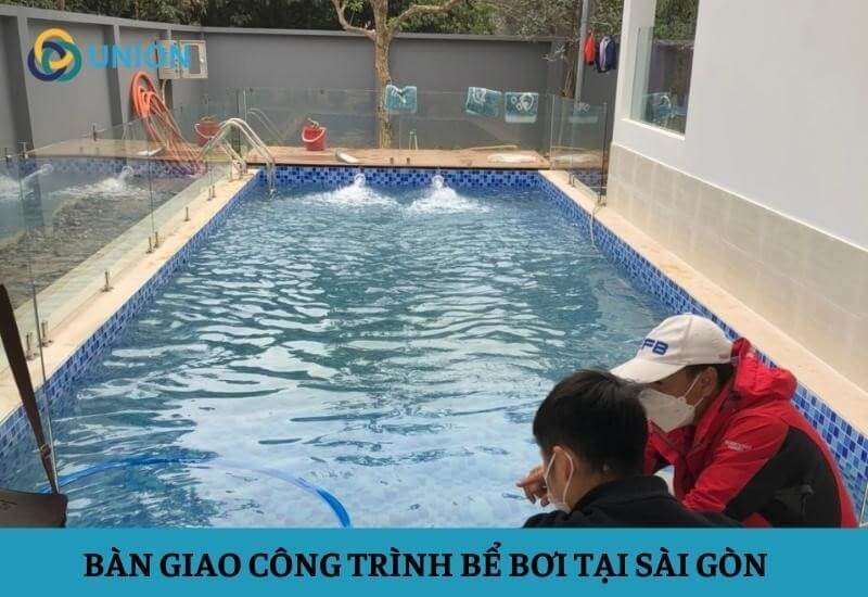 Hoàn thành và bàn giao công trình hồ bơi tại Sài Gòn cho gia đình anh Sang